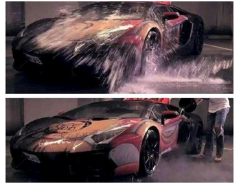 蘭博基尼遇水變色